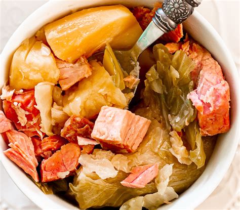 Instant Pot Ham and Cabbage - The How-To Home