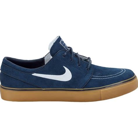 Nike Zoom Stefan Janoski SB Obsidian/White-Metro Grey Skate Shoes ...