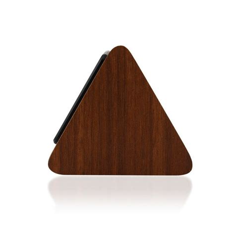 GEARONIC TM Modern Triangle Wood LED Wooden Alarm Digital Desk Clock Thermometer Classical Timer ...