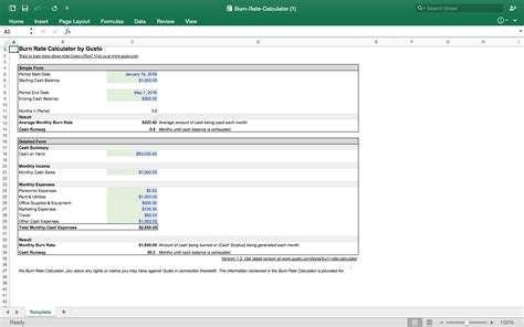 Burn Rate Calculator - Eloquens