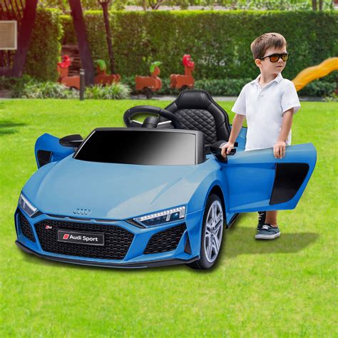 Audi Sport Licensed Kids Electric Ride On Car Remote Control Blue – Kids Cars AU