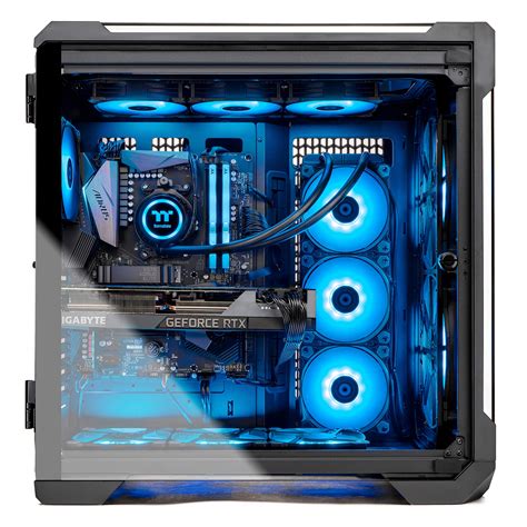 Thermaltake LCGS View 380 AIO Liquid Cooled CPU Gaming PC (AMD RYZEN 9 3900X 12-core, ToughRAM ...