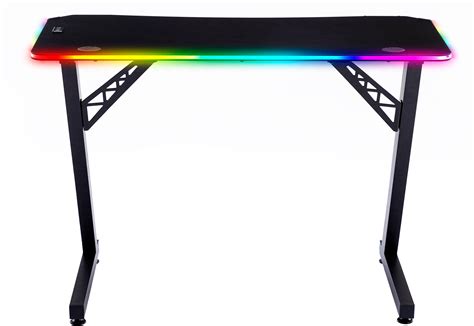 X Rocker Cobra Gaming Desk with RGB Lighting Black 725601 - Best Buy