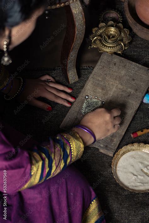 Pooja Setup to celebrate krishna Jayanti Stock Photo | Adobe Stock