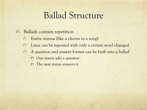 PPT - The Ballad PowerPoint Presentation, free download - ID:2191390