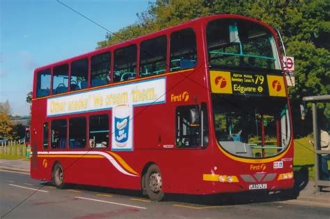 BUS PHOTO, FIRST London Photograph Picture, Volvo Double Decker Vnz32329 Lk53Lyj EUR 0,45 ...