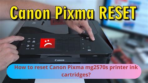 How to reset Canon Pixma mg2570s printer ink cartridges? | Tintenpatronen, Canon ...