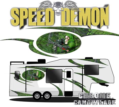 RV Graphics Kits - Speed Demon Racing Stripes