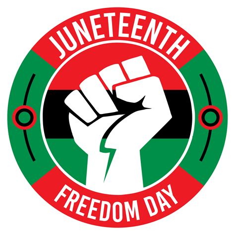 Juneteenth Freedom Red, Black and Green Flag Colors Artwork 8506486 PNG