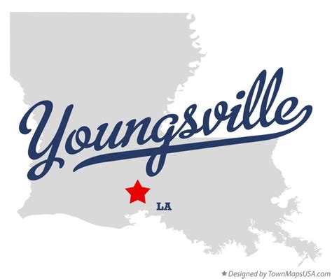 Map of Youngsville, LA, Louisiana