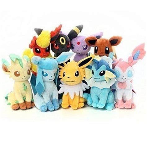 [PCMOS] 2016 New Pokemon Evolution of Eevee Jolteon Espeon Flareon 9pcs ...