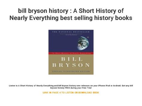 bill bryson history : A Short History of Nearly Everything best selling ...