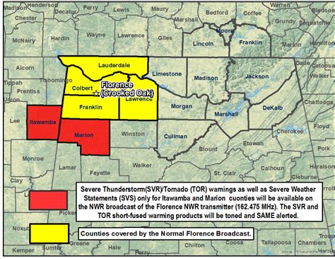 Florence, AL: NOAA Weather Radio Coverage