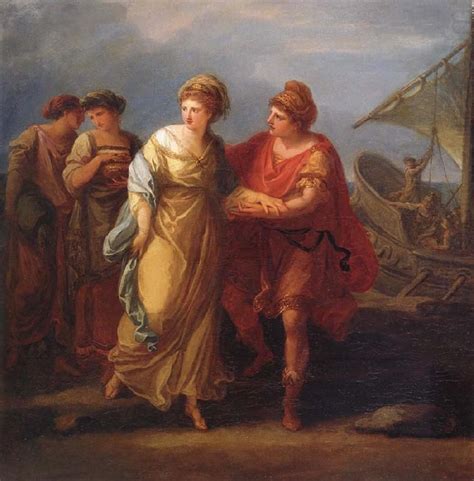 Paris und Helena fliehen vom Hof des Menelaos Angelica Kauffmann ...