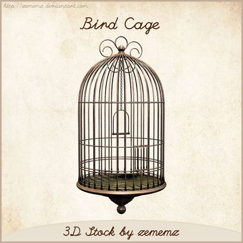 3D Bird Cage by zememz.deviantart.com on @deviantART | Bird cage, Art wallpaper, Cage tattoos