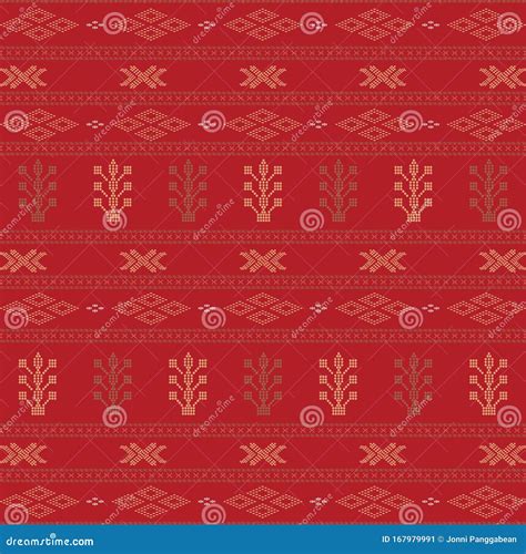 Batak Ethnic Seamless Pattern With Motif Ulos. Creative Design Cloth Pattern Vector Illustration ...