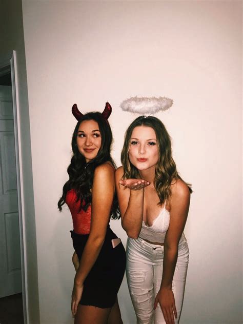 Angel and Devil costume | Halloween costumes for teens girls, Angel ...