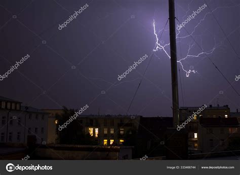 Lightning Thunderstorm Heavy Rain — Stock Photo © PantherMediaSeller ...