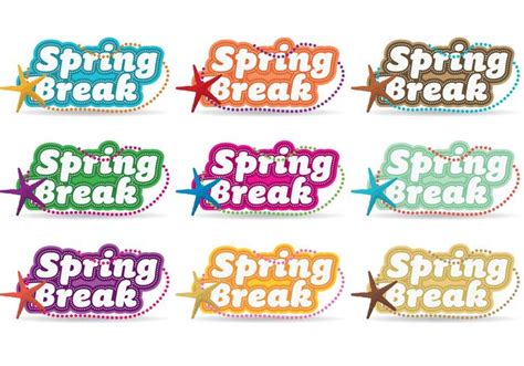 Spring Break Vectors 90736 Vector Art at Vecteezy