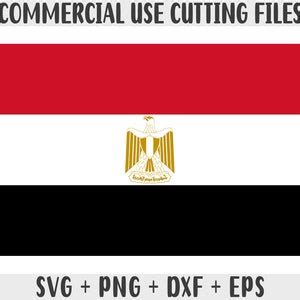 Egypt Flag SVG Original Colors, Egypt Flag Png, Commercial Use for ...