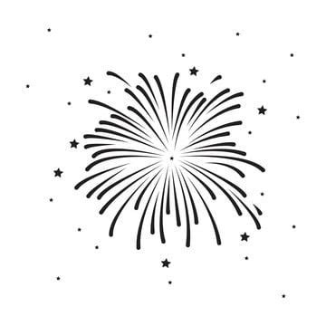 Fogos De Artifício Vector Template Design Ilustração PNG , ícones De ...