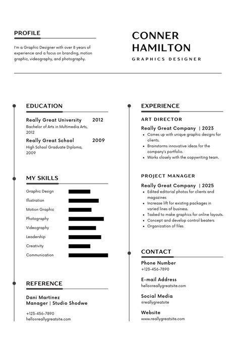 Examples Of Graphic Designer Resumes: Showcasing Skills And ...