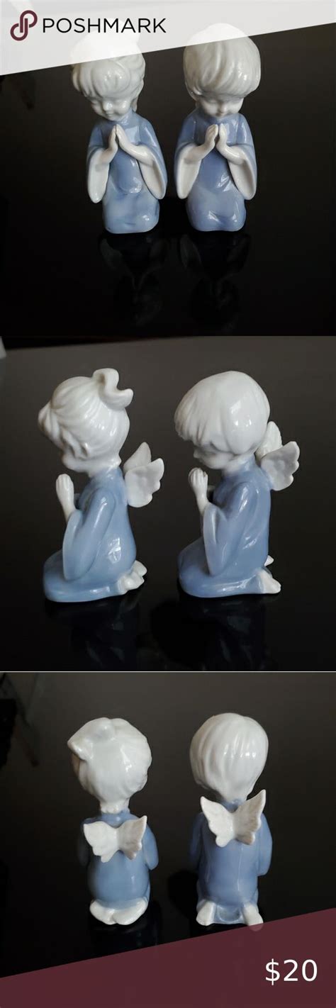 Vintage Lefton Praying Angels Figurines | Angel figurines, Lefton, Praying angel