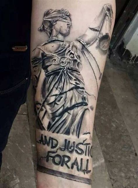 Lady Justice Metallica Tattoo