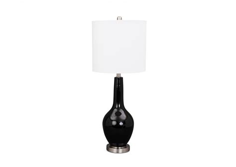 Set of 2 Black Modern Glass Table Lamps - Find It Fix It Get It