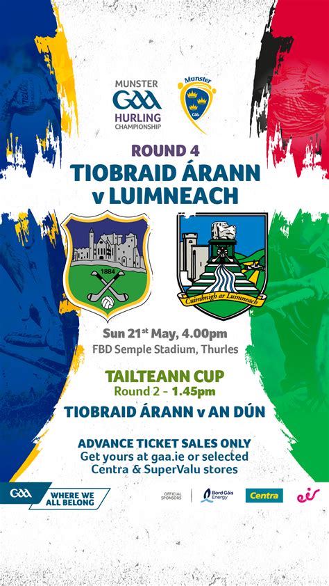 Tipperary Senior Football & Hurling Team Announcements - Tipperary GAA