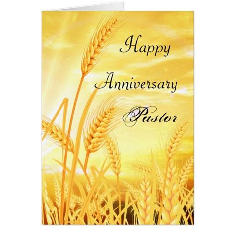 Happy Anniersary Pastor Card | Zazzle.com | Pastor anniversary, Cards ...