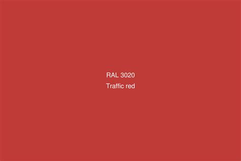 RAL 3020 Colour (Traffic red) - RAL Red colours | RAL Colour Chart UK