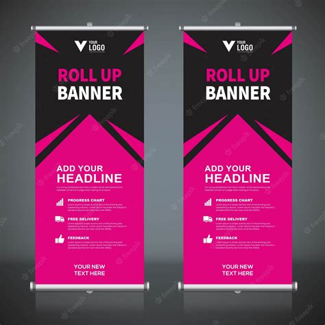 Premium Vector | Roll up banner design templates
