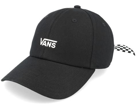 Womens Bow Back Hat Black/White Dad Cap - Vans cap | Hatstoreworld.com