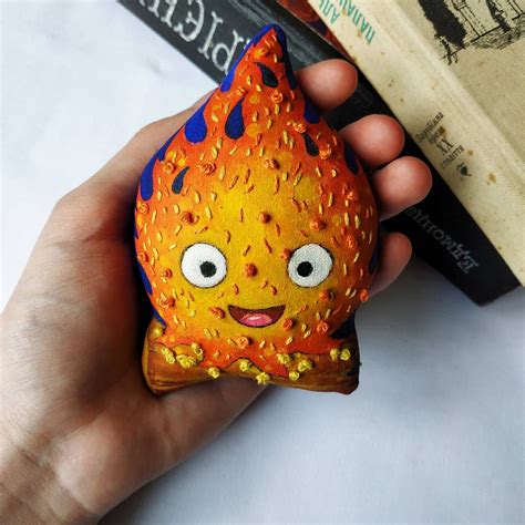 Handmade Calcifer figurine Artist cloth Calcifer. Cute | Etsy