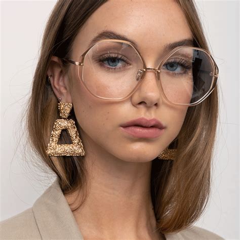 The Alona | Oversized Optical Frame in Clear (C12) | Optical glasses women, Cute glasses frames ...