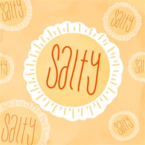 Salty Vinyl Sticker - Etsy