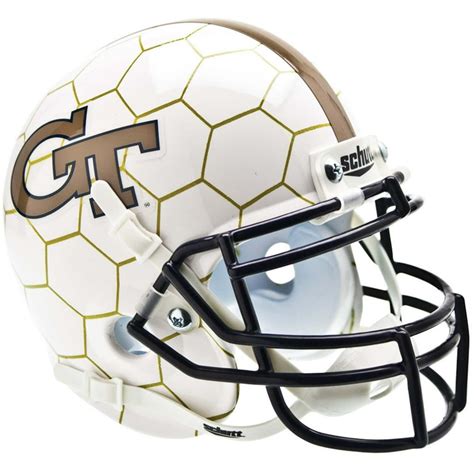 Georgia Tech Yellow Jackets Schutt Honeycomb Mini Football Helmet ...