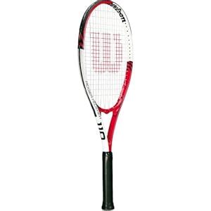 Amazon.com: Wilson Roger Federer 27 (110) Tennis Racquet - 27-Inch, Red ...