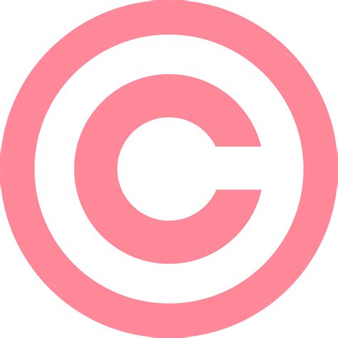 Copyright Symbol Pink - Free vector graphic on Pixabay