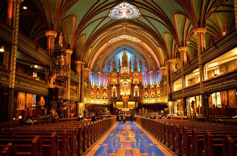 La imponente basílica de Notre-Dame, en Montreal - Marcianos