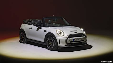 2023 MINI Cooper SE Convertible (Color: White Silver) - Front Three ...