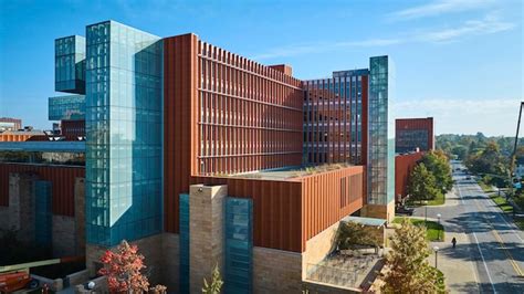 Premium Photo | Aerial view of modern university campus architecture in ann arbor