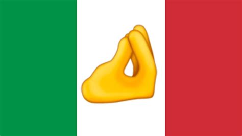 Frustrated Italian Hand Gesture Emoji - Thatoonse