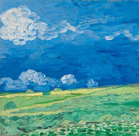 artnau on Twitter: "Wheatfield under Thunderclouds, 1890 by Vincent van Gogh"