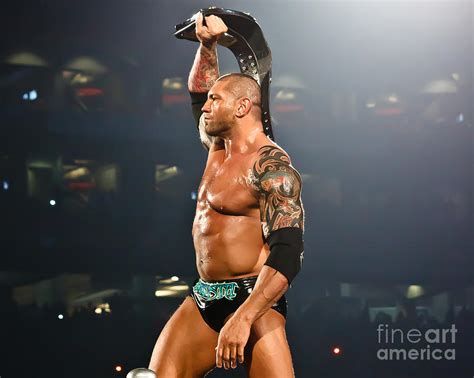 Batista - Wwe Champion Photograph by Wrestling Photos