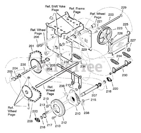 Craftsman 536.881950 - Craftsman 29" Snow Thrower (2005) (Sears) Drive Parts Lookup with ...