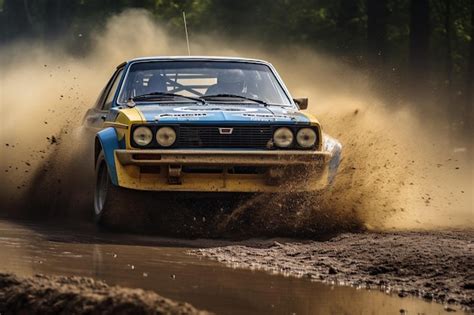 Premium Photo | Rally and car racing