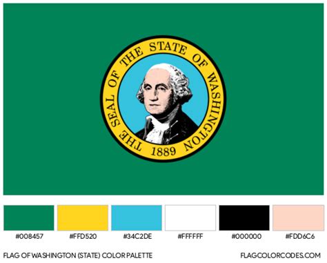 Washington (State) flag color codes