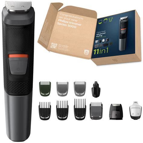 Buy Philips 11-in-1 All-in-One Trimmer, Series 5000 Grooming Kit for ...